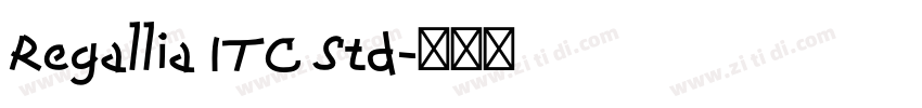Regallia ITC Std字体转换
